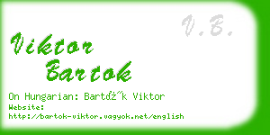 viktor bartok business card